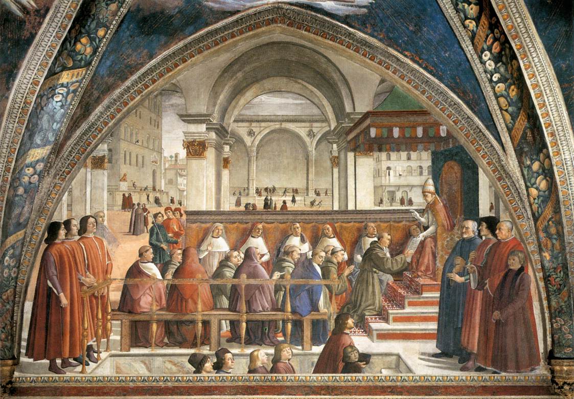 The Confirmation of the Franciscan Rule by Pope Honorius III